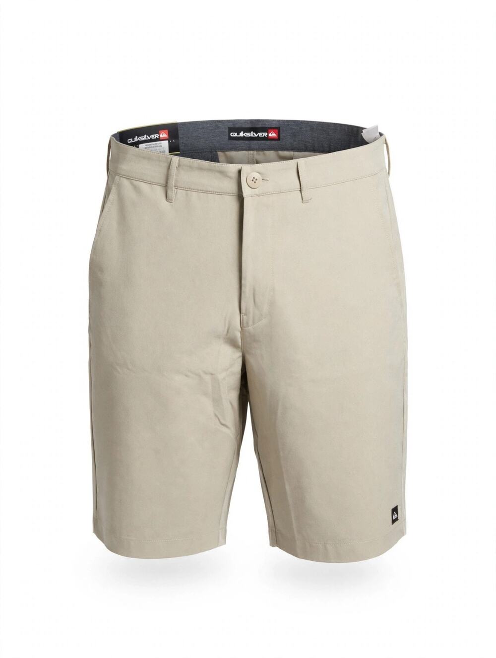 New Quiksilver Men's Amphibian Khaki Beige Performance Shorts Size 32 UV Protect